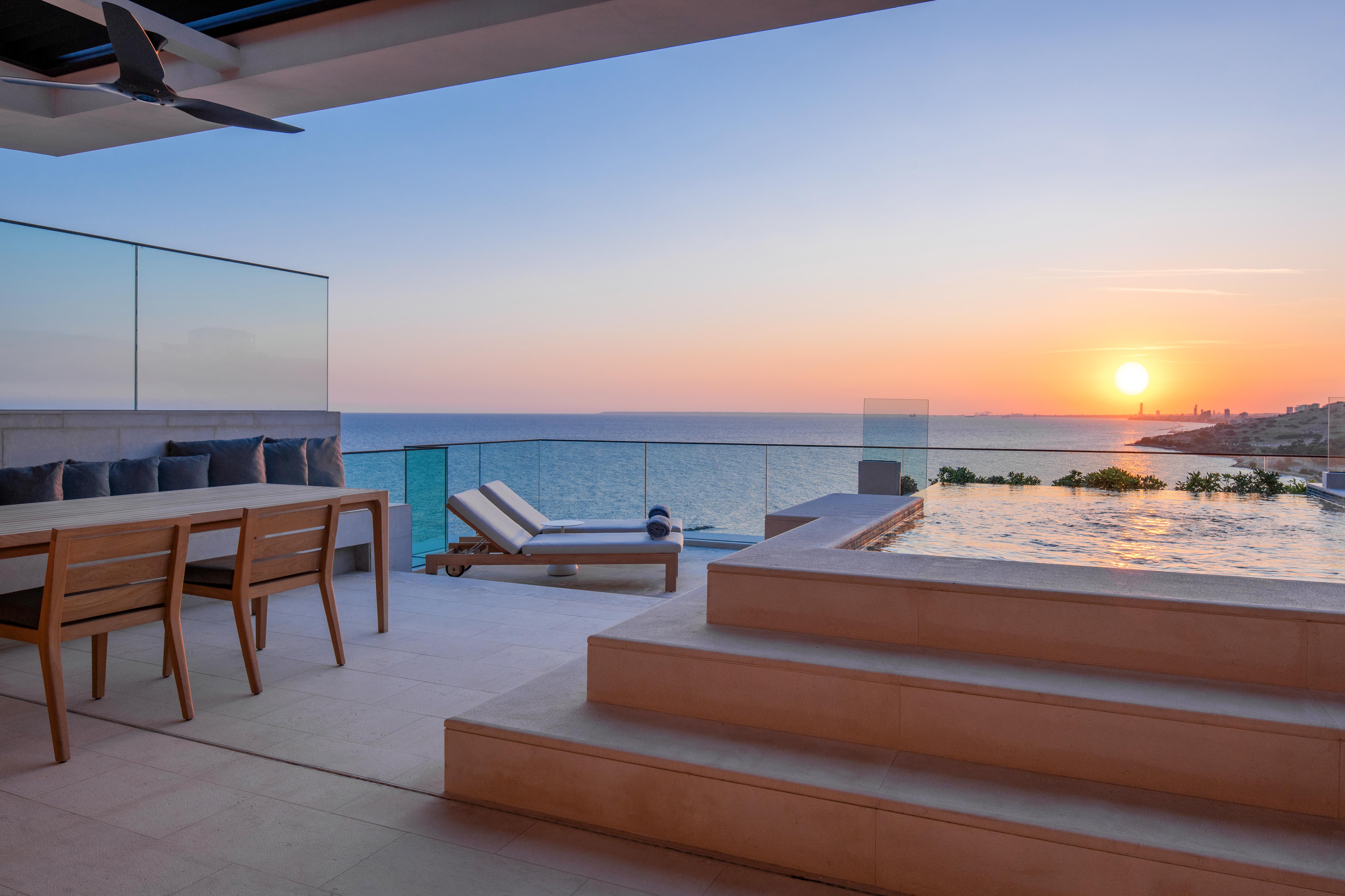 Amara - Sea Your Only View™ Limassol Exterior foto The view from the rooftop terrace